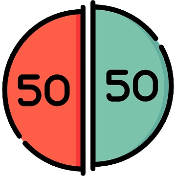 50-50 compare